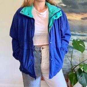 Vintage 90’s Eddie Bauer Two Tone Colorblock Jacket